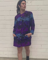 Vintage 80s, floral and fearless. Wear it open as a coat or buttoned up as a dress – either way, it’s a look. Statement gold buttons, bold print, and zero effort. For those who don’t just wear vintage – they own it.