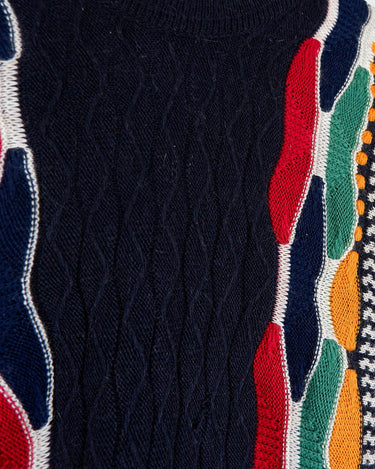 Snag this classic, colorful Emilio Enzo "coogie style" sweater for that vintage '90s vibe! It's got that retro flair you need!
