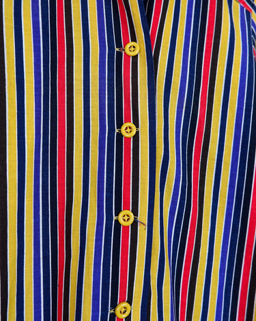 Score this far-out 70s dress! Festival-chic? Check! Pop of color? Got it! Stripes? Oh, yes! This cotton A-form dress is exactly what a 70s lover need! Ready for your next festival trip in this dress?