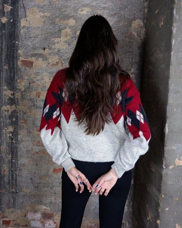 Vintage 80s MC NEAL sportswear half zip wool sweater | M-L