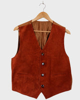 This Vintage 90s brown classy suede leather vest is taking boho vibes to the max! Complete your next festival look in with this vest.