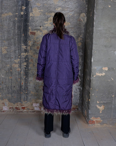Vintage purple afghan lightweight coat (perfect for autumn/spring) | M-L