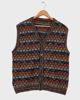 Capture some Missoni-inspired magic with this vintage 80s vest!