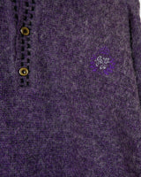 This vintage 80s sweater is sure to add a splash of purple passion to any wardrobe! Crafted from a blend of alpaca, lana wool and acryl mix this sweater is perfect to survive the cold winter days. ﻿