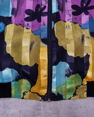 Vintage 90s colorful lightweight bomber jacket | M