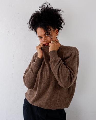 Y2k brown 100% cashmere sweater | M-L