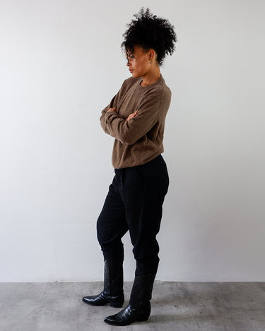 Y2k brown 100% cashmere sweater | M-L