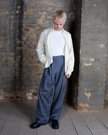 Vintage 90s warm ivory colored cotton bomber jacket (lightweight and thin) | L