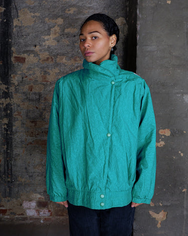 Vintage 80s turquoise PERALP ski padded jacket (oversized fit) | S-L