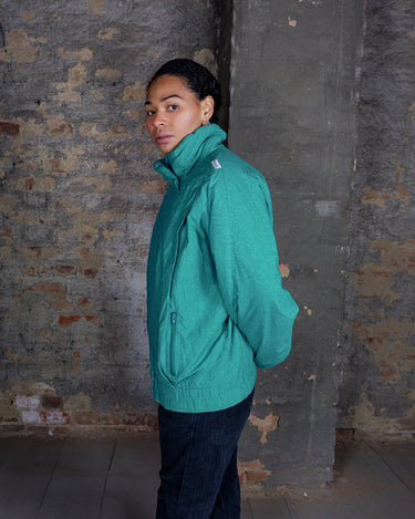 Vintage 80s turquoise PERALP ski padded jacket (oversized fit) | S-L