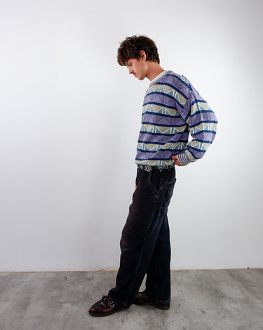 Vintage 80s 90s colorful geometric pattern sweater | L-XL