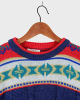 Stay warm and rainbow-bright with this eye-catching United Colors of Benetton shetland wool sweater! Featuring a vibrant array of colors, this classic piece will be sure to up your style game! It's perfect for any season!
