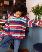 Stay warm and rainbow-bright with this eye-catching United Colors of Benetton shetland wool sweater! Featuring a vibrant array of colors, this classic piece will be sure to up your style game! It's perfect for any season!
