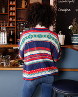 Stay warm and rainbow-bright with this eye-catching United Colors of Benetton shetland wool sweater! Featuring a vibrant array of colors, this classic piece will be sure to up your style game! It's perfect for any season!