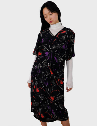 90s vintage floral maxi dress.