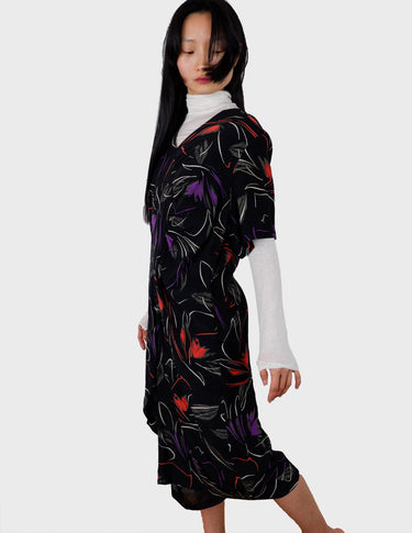 90s vintage floral maxi dress.