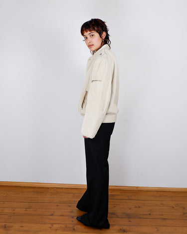 Vintage 80s ERHARD SCHUTLZ  cream corduroy jacket | M-L